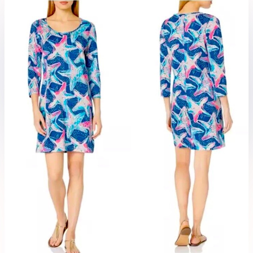 Lilly Pulitzer Beacon Dress Indigo Star Struck Sz XS